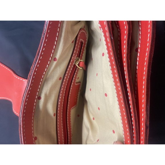 Sale kate spade~ Y2K leather short shoulder strap bag In Red Diamond Lock - Picture 10 of 16